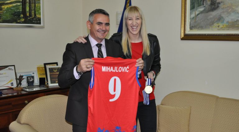 Градоначелник уприличио пријем за Бранкицу Михајловић
