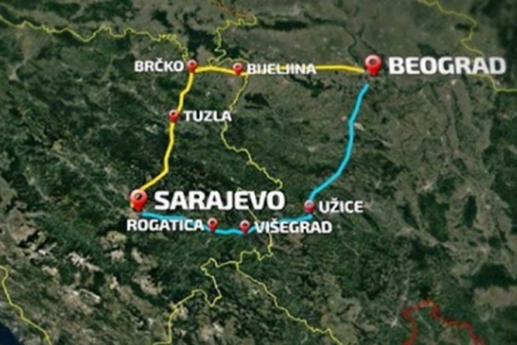 Куда ће све пролазити аутопут Београд-Сарајево