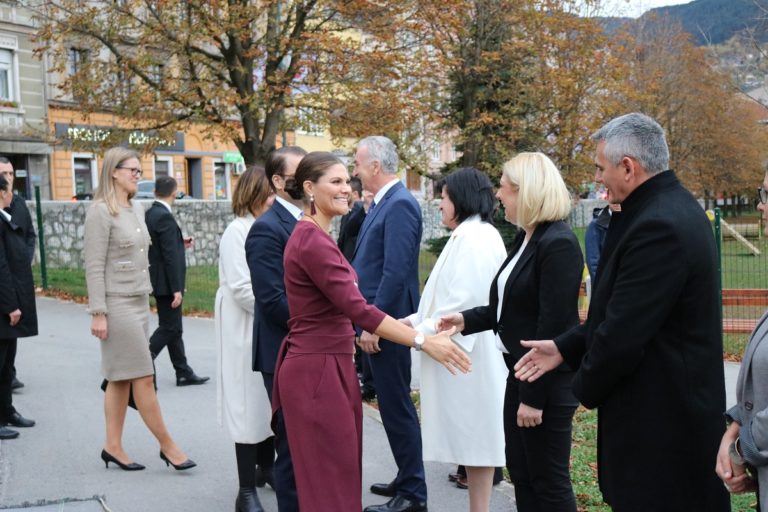 Градоначелник Милић у Сарајеву са принцезом Шведске
