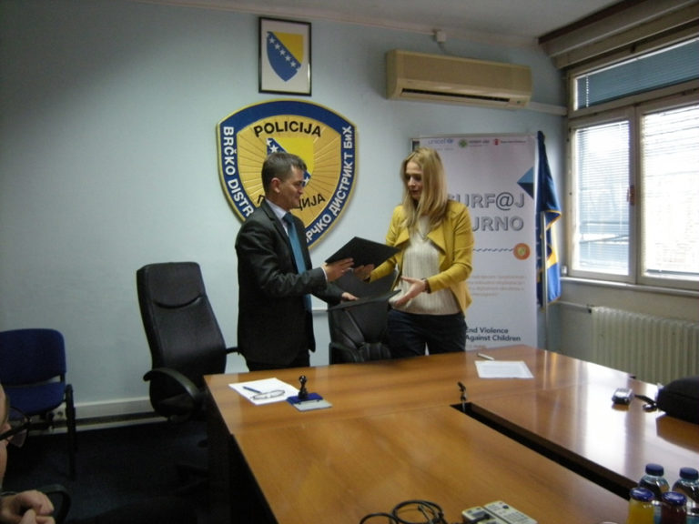 Потписан протокол о сарадњи Полиције Брчко Дистрикта и Центра за сигурни интернет