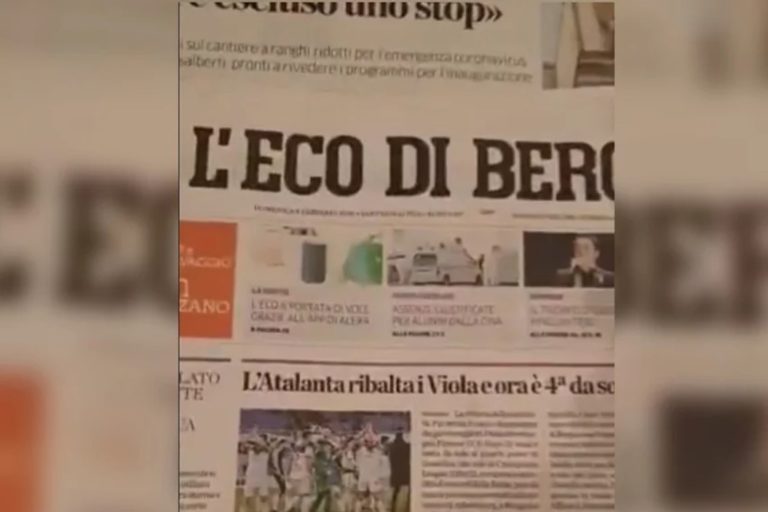 Листајући новине у видеу Италијан указао на сурову стварност утицаја коронавируса