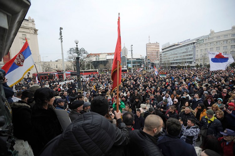 И Београђани протестују против анти-ковид мјера