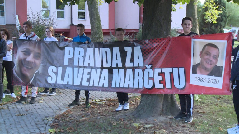 Протести поводом пресуде за убиство Славена Марчете