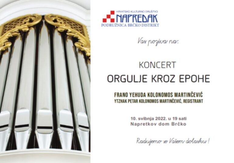 Брчко: Сутра концерт “Оргуље кроз епохе”