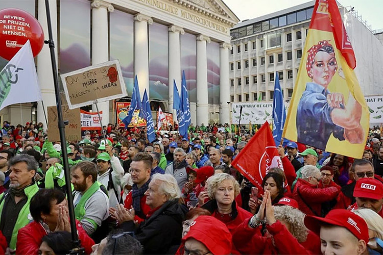 Хиљаде белгијанаца на протесту због цијена струје, гаса и хране