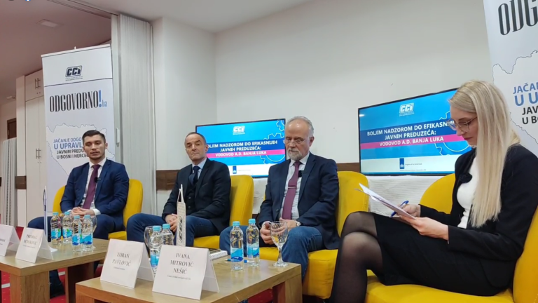 CCI Forum: Održan tematski forum, VD direktora Vodovoda a.d. Banja Luka i gradski menadžer Banjaluke odgovarali na pitanja građana