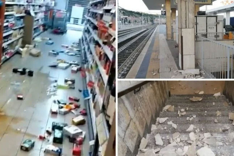 Први снимци разорног земљотреса у Италији који се осјетио и код нас