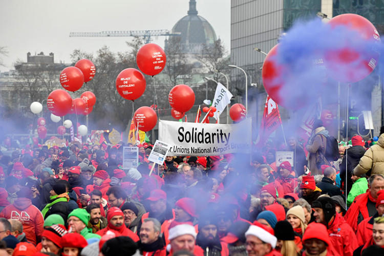 У Белгији хиљаде људи протестовале због високих трошкова живота