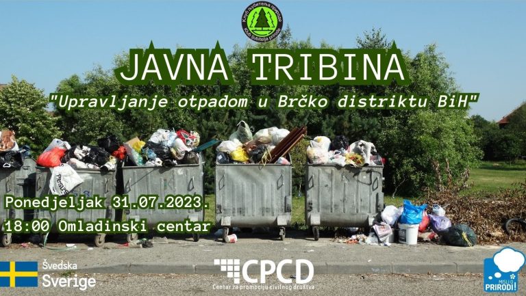 Најављена трибина о управљању отпадом у Брчком