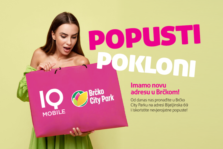 IQ Mobile u City Parku Brčko: Nova lokacija i primamljivi popusti!