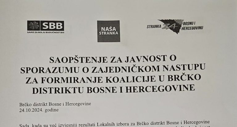 Papir trpi sve: I Naša stranka dio vladajuće većine u Brčkom