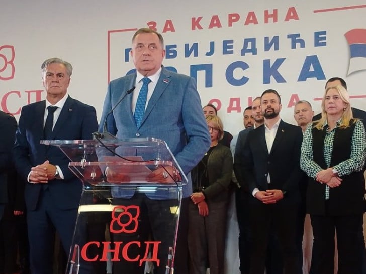 SNSD proglasio pobjedu: Siniša Karan je novi predsjednik Republike Srpske