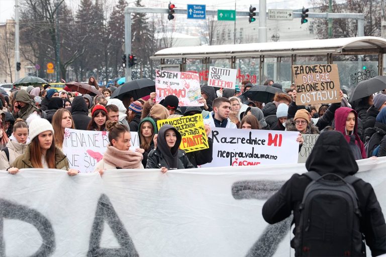 Peti dan protesta u Sarajevu