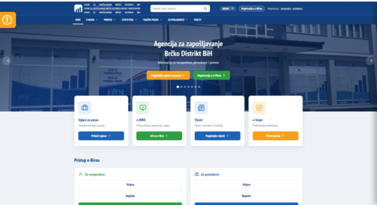 Zavod za zapošljavanje Brčko distrikta BiH predstavio novu veb stranicu i alat e-usmjeravanje